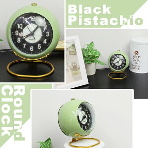 目覚まし時計 置き時計 アナログ かわいい おしゃれ 置時計 北欧 めざまし時計 目覚まし アラーム ナイトライト 電池式 静か ミニ 小さい リビング まるころ時計 子供 こども 大人 アンティ