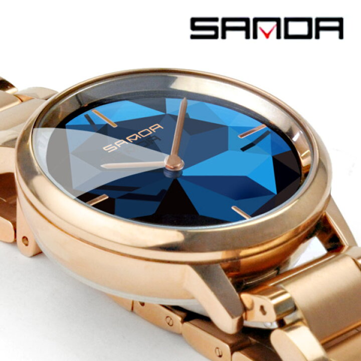 楽天市場】レディース腕時計 ウォッチ SANDA ラグジュアリー 宝石 