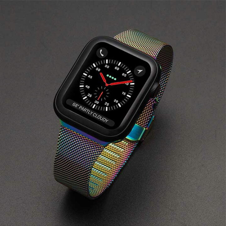 楽天市場 全機種対応 アップルウォッチ バンド ステンレス スリム Apple Watch ベルト おしゃれ カジュアル ビジネス 取替 ミラネーゼ メッシュ 着せ替え カスタム 腕時計 38mm 40mm 41mm 42mm 44mm 45mm メンズ レディース Applewatch Series 7 6 5 4 3