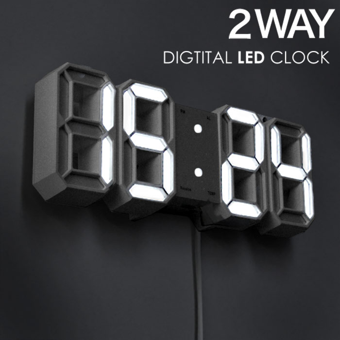 楽天市場】置き時計 デジタル シンプル かわいい 時計 光る led 置時計 