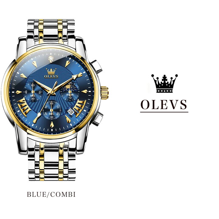 楽天市場】【お買い物マラソンP.UP!】腕時計 メンズ クロノグラフ  