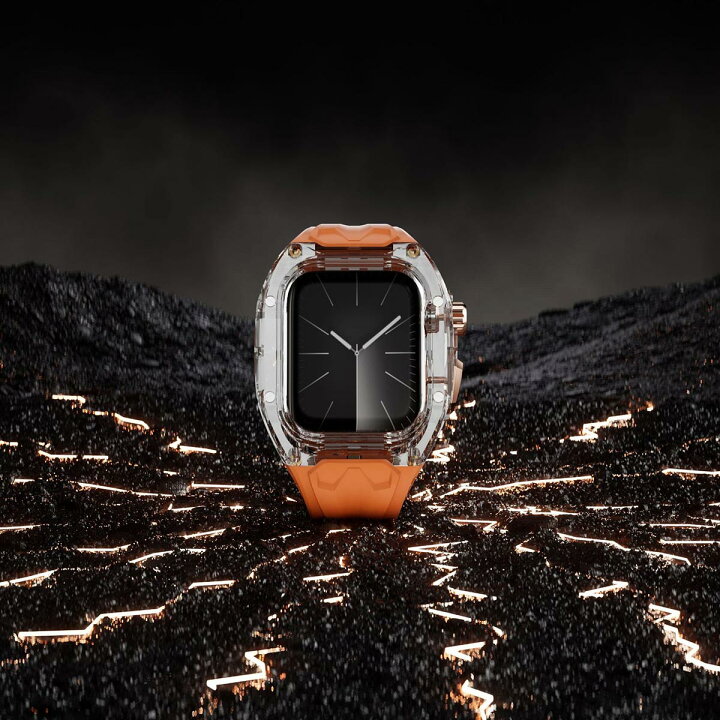 AppleWatchキラキラカバーケースアップルウォッチラバーバンドベルト 