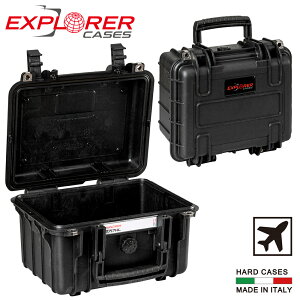 防水ハードケース エクスプローラーケース ヘブンリーライト(軽量型) IEX-2717HLS-BE 内装無し 内装スポンジ無し イタリア製 ブラック ペリカンケース 耐衝撃ケース キャリーケース プロテクタ