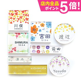 表札 シール アクリル【屋外対応ネームプレート】【送料無料】＜長方形 正方形 丸形＞ 2重アクリル表札 Crystal Plate 【Karamelli】RMシリーズ 戸建 マンション ポスト 貼る アルファベット おしゃれ 玄関 アクリル マグネット【NEPLE ネプレ】