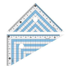 共栄プラスチック CPK-120 カラー三角定規　ブルー【1セット】 CPK120