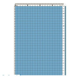 共栄プラスチック CPK-A4-B カラー方眼下敷 A4判ブルー【1枚】 CPKA4B