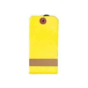 菅公工業 タ604 針金荷札カラー大黄 1箱1000枚