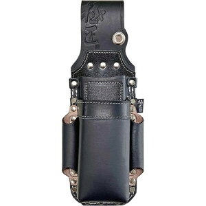 【即納在庫品】ベストツール GK2DBA2 極匠 黒染め牛床革 板金鋏(2段)+つかみ箸差しII GK2DBA2