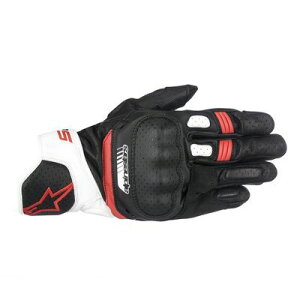 ApCX^[Y alpinestars 8021506614845 SP|5 LEATHER GLOVE 123 BLACK WHITE RED M U[O[u MTCY tăf