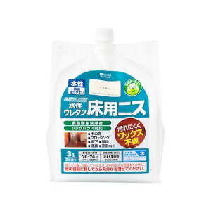 カンペハピオ 00717654001030 水性ウレタン床用ニス とうめい 3L【キャンセル不可】