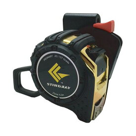 【即納在庫品】「直送」4954771152825 コンベックス メジャー 極厚スティングレイ 5．0m 25mm ホルダー付 原度器 PROMART コンベックス ホルダー付 作業工具 HARA