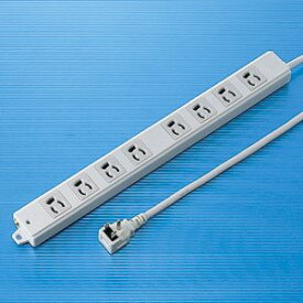 【即納在庫品】「直送」サンワサプライ TAP-K8L-1 工事物件タップ 抜け止めコンセント 8個口 L型 ケーブル長1mTAPK8L1 SANWA 抜け止めコンセント L型 電源タップ L型プラグ OAタップ