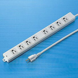 【即納在庫品】「直送」サンワサプライ TAP-KE8-3 工事物件タップ 抜け止めコンセント 8個口 ケーブル長3mTAPKE83 SANWA 抜け止めコンセント 電源タップ コンセントタップ