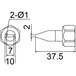 (LINE�N�[�|���L)���� 801-N2-1 �n�b�R�[�����^�[�p �m�Y�� N2-1 �܃i�b�g�t 801N21 HAKKO �z�b�g�����g�ڒ� �t�N���i�b�g�t