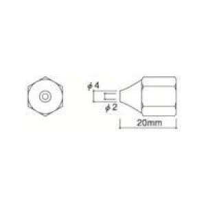 (LINE�N�[�|���L)���� A1307 �m�Y��/2.0MM A-1307 HAKKO �z�b�g�����g�h�z�� �����^�[�p�m�Y��