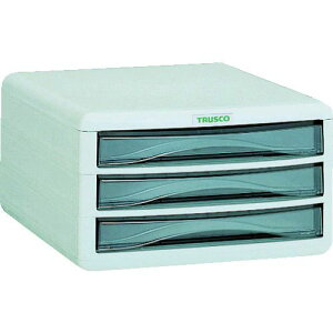 【即納在庫品】「直送」トラスコ中山 TRUSCO PA4-S3 プラスチックレターケース A4浅型タイプ 3段