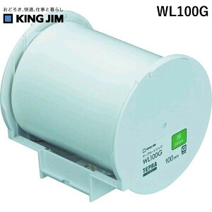 (LINE�N�[�|���L)�y���[�݌ɕi�z�u�����v�L���O�W�� KING JIM WL100G ���x���v�����^�p�e�[�v�J�[�g���b�W Grand�e�[�v�J�[�g���b�W ��100 �e�v��