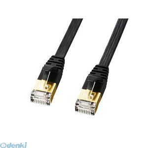 (LINE�N�[�|���L)�T�����T�v���C KB-FLU7-10BK CAT7�E���g���t���b�gLAN�P�[�u�� 10m�A�u���b�N KBFLU710BK �p�\�R�����Ӌ@�� ����