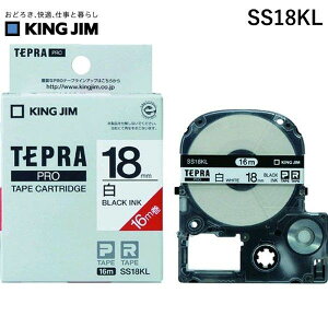 �y���[�݌ɕi�z�u�����v�L���O�W�� KING JIM SS18KL �e�v��PRO�e�[�v�J�[�g���b�W �����x�� �����O�^�C�v ������ 18mm 16m�� SS18KL
