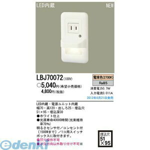 �p�i�\�j�b�N�d�H LBJ70072 LED�t�b�g���C�g�Z���T�E�R���Z���g�t