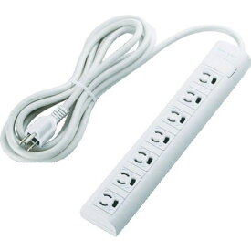 【即納在庫品】「直送」ELECOM エレコム T-Y055NDA OAタップ 3P 7個口 マグネット 抜け止め 5mTY055NDA 簡易パッケージ抜け止めPCタップマグネット付