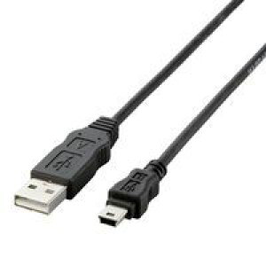 (LINE�N�[�|���L)ELECOM �G���R�� USB-ECOM505 �G�RUSB�P�[�u�� A-miniB�E0.5m USBECOM505 RoHS�w�ߏ���USB�P�[�u�� EU �u���b�N �p�\�R�����Ӌ@��