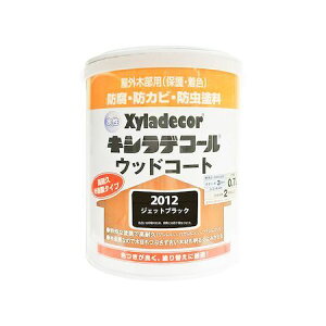 カンペハピオ 00097670370000 水性キシラデコール ウッドコート ジェットブラック 0.7L【キャンセル不可】