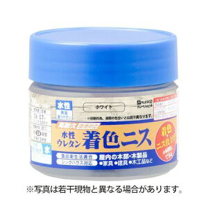 カンペハピオ 00707654012100 水性ウレタン着色ニス ホワイト 100ML【キャンセル不可】
