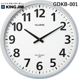 キングジム KIMG JIM GDKB-001 電波掛時計ザラ−ジ 省電力・防滴型