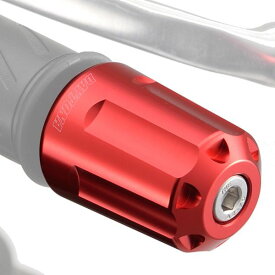 デイトナ DAYTONA 17259 デイトナ バイク用 バーエンド アルミビレット ヘビーウエイト リボルバー ヤマハ M16タイプ MT−09 TMAX530 など レッド