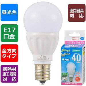 �I�[���d�@ LDA4D-G-E17 IS22 LED�d�� ���`�i40�`����/525lm/4.2W/�����F/E17/�S�����z��240°/�����Ή�/�f�M�ގ{�H���Ή��j