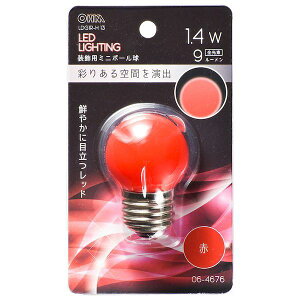 �I�[���d�@ LDG1R-H 13 LED�~�j�{�[�����i�����p/G40/1.4W/9lm/�ԐF/E26�j