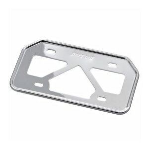 デイトナ DAYTONA 17661 バイク用 ナンバープレートホルダー 125cc以下 山型 原付用 クローム 軽量型