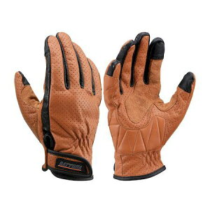 デイトナ DAYTONA 18904 バイク用 グローブ Mサイズ ブラウン カウレザー パンチングメッシュ タッチパネル対応 春夏秋 本革 HBG−129