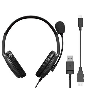 GR ELECOM HS-HP28UCBK wbhZbg XeI L USBڑ  I[o[wbh^ w wbhz }CNt ubN