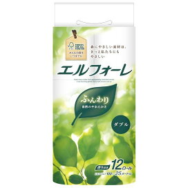 (LINEクーポン有)【同梱不可】【お一人さま1点限り】大王製紙 4902011106893 エリエール エルフォーレダブル25m 1パック12ロール＊6セット