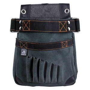 ふくろ倶楽部 HB-553K 伝説plus 釘腰袋 中 材質/規格:ハイブリット 色:黒