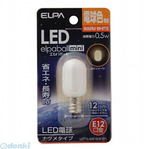 �����d�� ELPA LDT1L-G-E12-G101 LED�i�c���K�^E12