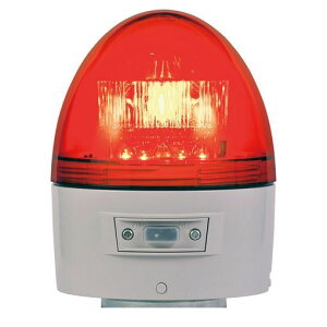【個数:1個】日恵 VK11B-003BR 直送 代引不可・他メーカー同梱不可 電池式高輝度回転灯【ブザー付き】 φ118 ニコカプセル高輝度 赤VK11B003BR