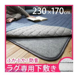 【個数：1個】 33100111 直送 代引不可・他メーカー同梱不可 防音ふかふか下敷専用ラグ 〔ふかピタ〕 230x170cm 【3畳用】