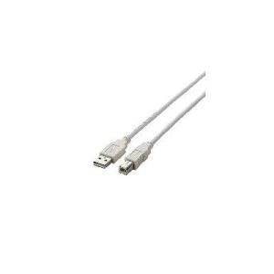 (LINE�N�[�|���L)�G���R�� ELECOM U2C-BN50WH USB2.0�P�[�u�� 5.0m���R�l�N�^���������� U2CBN50WH �z���C�g A-B�^�C�v �m�[�}�� �p�\�R�����Ӌ@�� TypeB