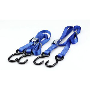 キジマ KIJIMA 303-0142 タイダウンベルト カムバックル 25*1800 ブルー 2ホンSET