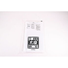 4902393254809 日本サニパック 業務用ポリ袋 10枚入 N−73 透明 70L用
