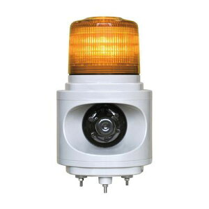 【個数:1個】日恵 VL12V-100AY 直送 代引不可・他メーカー同梱不可 音声合成報知器付LED回転灯 ニコボイス【黄】 AC100V VL12V100AY