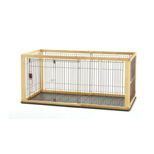 リッチェル 4973655593530 木製スライドペットサークル ワイド ナチュラル