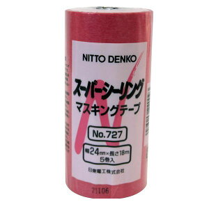 (LINE�N�[�|���L)�����d�H M-200 �X�[�p�[�V�[�����O�e�[�v No�D727 24mm×18m �� 5���� M200 �}�X�L���O�e�[�v �y�C���g�N�C�[�� �s���N