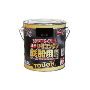 「直送」ニッペホームプロダクツ 4976124219320 直送 代引不可・他メーカー同梱不可 油性シリコンタフ 0.7L ブラック HYS115−0.7