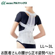 アルファックス 203223 お医者さんの腰から正す姿勢ベルトLL−3L