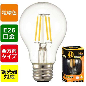 (LINE�N�[�|���L)�I�[���d�@ LDA4L/D C6 LED�t�B�������g�^�C�v�d�� �N���A 40�`�����^494lm�^�d���F�^E26�^�S�����z��310°�^������Ή� LDA4L�^D C6 LDA4LDC6 LED�d��