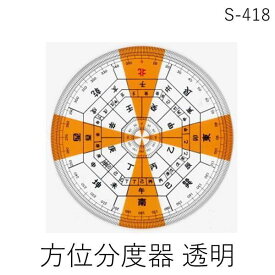 【即納在庫品】井上製作所 S-418 方位分度器 透明 S418